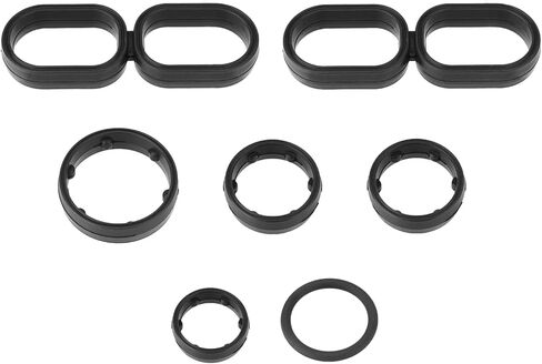 مرشح زيت المحرك الإسكان o طقم ختم الحلقة 7pcs متوافق مع 2014-2021 Chrysler Dodge Jeep Ram 200 300 Pacifica Charger Charger Cherokee Wrangler 1500 Promaster 3.6L 3.2L استبدال# 68191356AA in Kuwait