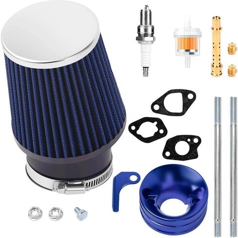 SOFO for Predator 212 Air Filter Kit w/Spark Plug for Honda GX160 GX200 Performance Parts for Mini Bike Go Kart 6.5Hp Baja MB165 & MB200 CT200U BT200X CT200U-EX（Blue） in Kuwait