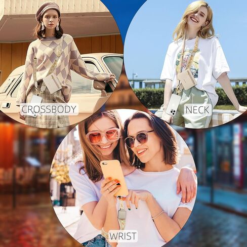 ZOPPEN Phone Lanyard Crossbody, Clip and Go Strap for Phone with Wallet Crossbody, Phone Strap with Zippered Pouch, Adjustable Strap with Phone Tethe Tap for All Phones, Brown in Kuwait