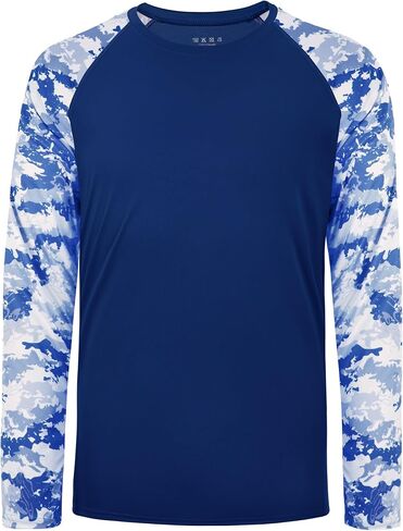 FISHEAL Long Sleeve Fishing Shirts for Men, UPF 50+ Camo Sun Protection Rash Guard, UV Shirt for Swimming Hunting Outdoor in Saudi Arabia