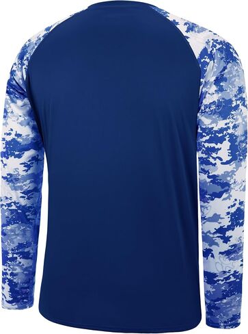 FISHEAL Long Sleeve Fishing Shirts for Men, UPF 50+ Camo Sun Protection Rash Guard, UV Shirt for Swimming Hunting Outdoor in Saudi Arabia