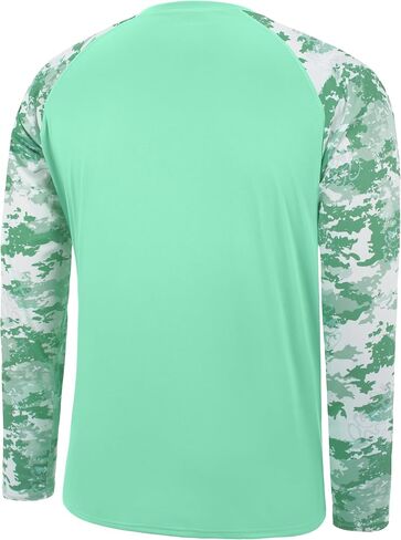 FISHEAL Long Sleeve Fishing Shirts for Men, UPF 50+ Camo Sun Protection Rash Guard, UV Shirt for Swimming Hunting Outdoor in Saudi Arabia