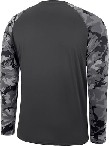 قمصان صيد طويلة الأكمام طويلة الأكمام للرجال ، UPF 50+ حماية من أشعة الشمس الحارس ، قميص الأشعة فوق البنفسجية للسباحة في الهواء الطلق في الهواء الطلق in Kuwait