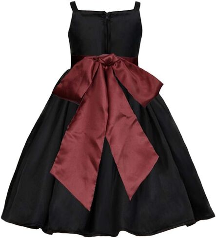 Pink Promise Girl's Black Spaghetti Straps Special Occasion Dress Gown in Kuwait