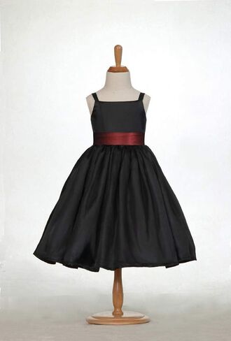 Pink Promise Girl's Black Spaghetti Straps Special Occasion Dress Gown in Kuwait