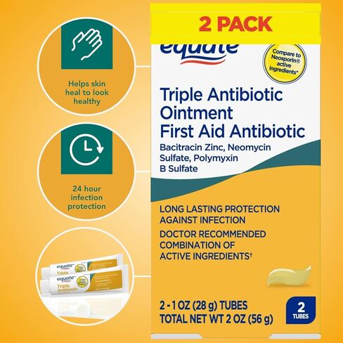 Schmidt Empire First Aid Aid Triple ، حماية العدوى ، 1 أوقية 2 Pack- Equat'e الإسعافات الأولية ، رعاية الجرح على مدار 24 ساعة (حزمة 3) in Kuwait