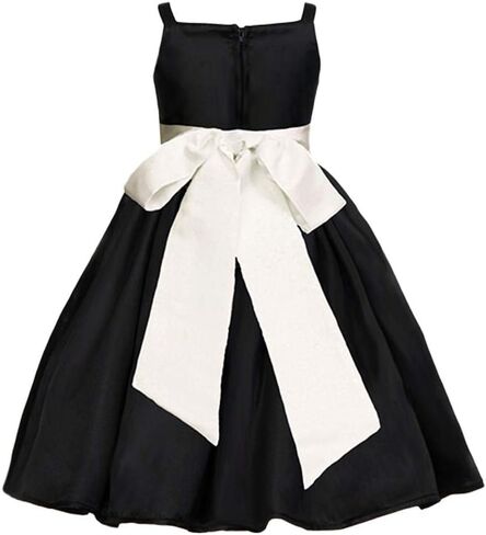 Pink Promise Girl's Black Spaghetti Straps Special Occasion Dress Gown in Kuwait