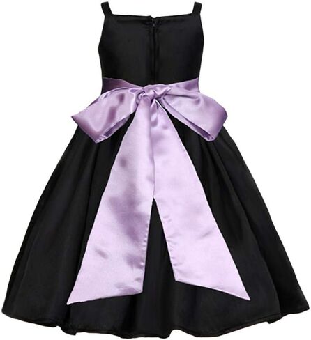 Pink Promise Girl's Black Spaghetti Straps Special Occasion Dress Gown in Kuwait