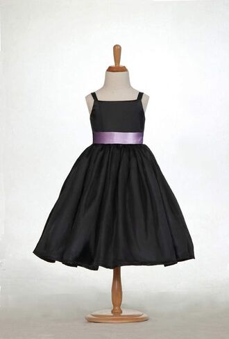 Pink Promise Girl's Black Spaghetti Straps Special Occasion Dress Gown in Kuwait