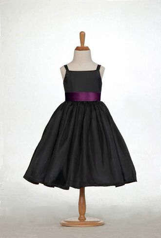Pink Promise Girl's Black Spaghetti Straps Special Occasion Dress Gown in Kuwait