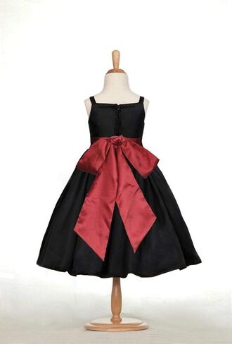 Pink Promise Girl's Black Spaghetti Straps Special Occasion Dress Gown in Kuwait