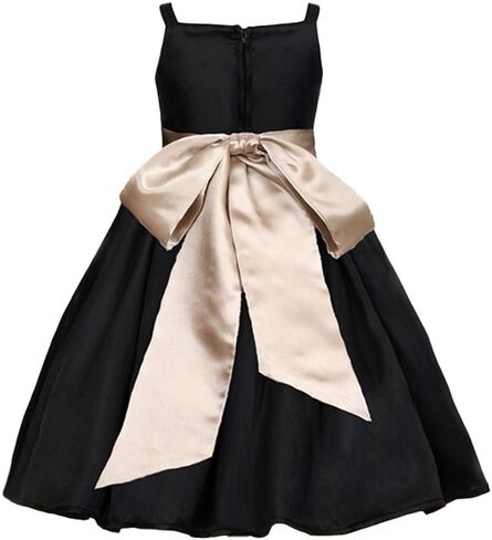 Pink Promise Girl's Black Spaghetti Straps Special Occasion Dress Gown in Kuwait