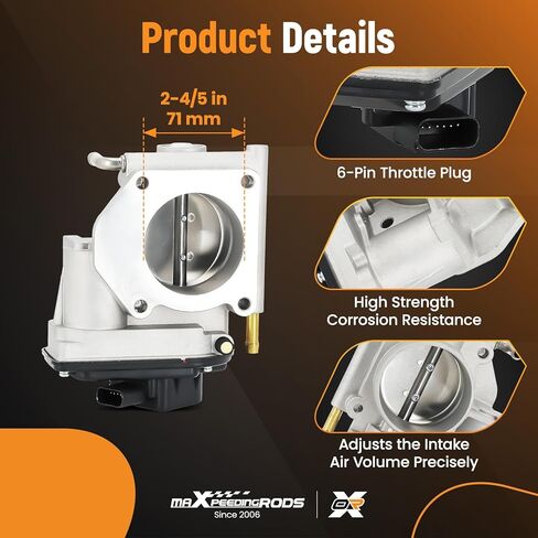 maXpeedingrods Electronic Throttle Body for Mazda 6 V6 3.0L 2003-2008, AJ5713640A AJ5713640B in Saudi Arabia