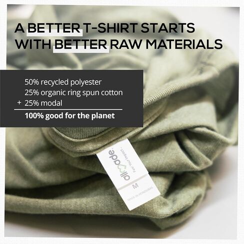 Allmade Tri-Blend Long Sleeve Hoodie T-Shirt in Kuwait
