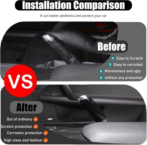 بالنسبة إلى Corvette C6 Car Handbrake Cover ABS PRAKE STRAFFRINCER CORTERATION PRAKER STORTER COVER in Saudi Arabia