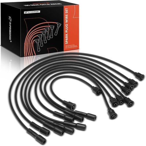 A-Premium 9pcs شرارة الأسلاك شرارة الأسلاك متوافقة مع Dodge Charger ، Dart ، 330 ، 440 ، Aspen ، B100 ، B200 ، B300 ، CB300 ، شاحن ، D100 ، D150 ، D200 ، D300 ، D400 ، M300 و Chrysler & Country & Plymouth Sububan in Saudi Arabia