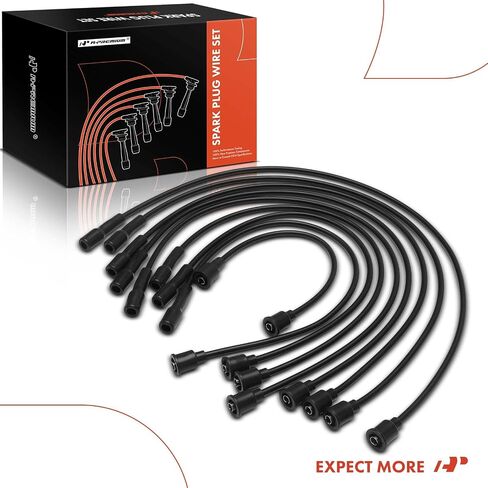 A-Premium 9pcs شرارة الأسلاك شرارة الأسلاك متوافقة مع Dodge Charger ، Dart ، 330 ، 440 ، Aspen ، B100 ، B200 ، B300 ، CB300 ، شاحن ، D100 ، D150 ، D200 ، D300 ، D400 ، M300 و Chrysler & Country & Plymouth Sububan in Saudi Arabia