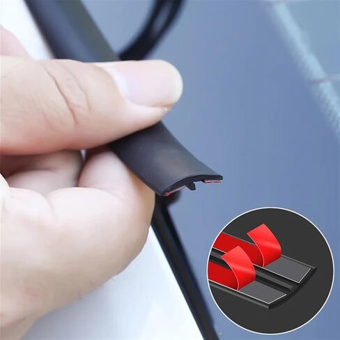 Rubber Car Window Seals Edge Sealing Strips Auto Roof Windshield Sealant Protector Seal Strips Sound Insulation Tape(14mmx4m) in Saudi Arabia