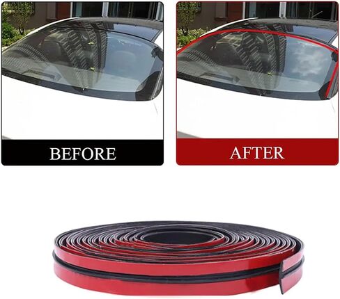 Automobile Rubber Sealing Strip Soundproof Car Sunroof Seal Car Windproof Glass T-Shaped Seal Dust Stickers Car Styling Strip in Saudi Arabia