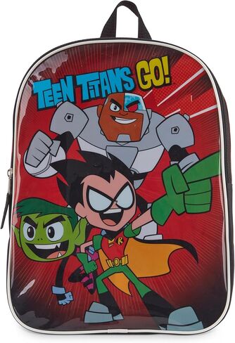 DC Comics Teen Titans Go Toddler Boy Backpack for Kids - Toddler Backpack with Padded Straps & Zip Compartment Little Kids Backpack - Comfy Backpack for Kids & Preschool Backpack - 15" in Saudi Arabia