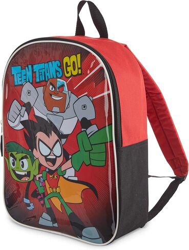 DC Comics Teen Titans Go Toddler Boy Backpack for Kids - Toddler Backpack with Padded Straps & Zip Compartment Little Kids Backpack - Comfy Backpack for Kids & Preschool Backpack - 15" in Saudi Arabia