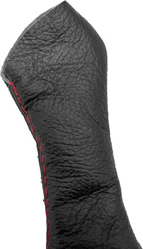 Replacement Genuine LEATHER Shift Gear Boot For 1997 1998 1999 2000 2001 2002 2003 2004 Compatible With Porsche Boxter 911 996 Black (Made In USA) (Red Stitch) in Saudi Arabia
