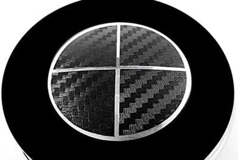 Black Carbon Fiber - Compatible with BMW - Stickers Overlay Vinyl Decal for All Emblems Caps Logos Roundels Badges in Saudi Arabia