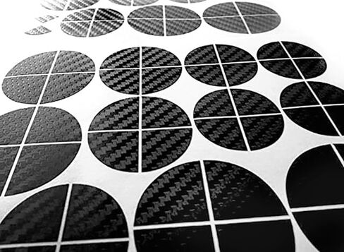 Black Carbon Fiber - Compatible with BMW - Stickers Overlay Vinyl Decal for All Emblems Caps Logos Roundels Badges in Saudi Arabia