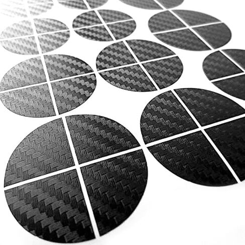Black Carbon Fiber - Compatible with BMW - Stickers Overlay Vinyl Decal for All Emblems Caps Logos Roundels Badges in Saudi Arabia