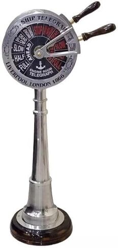 42" Nautical Ship Engine Telegraph – Brass & Silver Maritime Telegraph Replica | Heavy Marine Decor Accent for Home, Office, or Nautical Display | AA-50 in Saudi Arabia