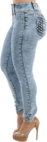 MODA XPRESS HIGHTHED BUTT BUTT الجينز للنساء - الجينز الضيق الكولومبي ليفانتا كولا in Kuwait