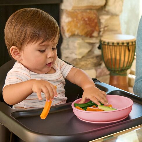 Munchkin® C’est Silicone!™ Feeding Set with Suction Bowl, Suction Plate and Spoon, Designed For Baby Led Weaning and Infant and Toddler Self Feeding, Silicone, Mint in Saudi Arabia