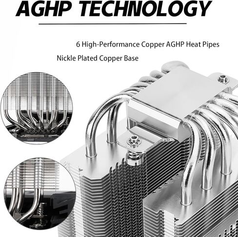 Peerless Assassin 120 SE White Argb CPU Air Cooler ، 6 أنابيب حرارة CPU مبرد ، مزدوج 120 مم TL-C12CW-S PWM ، غطاء غرفة تبريد الألومنيوم ، تقنية AGHP ، ل AMD AM4 AM5/Intel 1150/1151/1700 in Kuwait