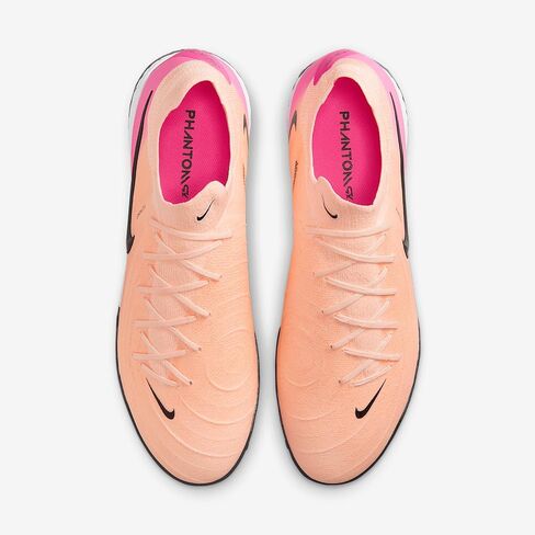 Nike Phantom GX 2 Pro TF Low-Top Soccer Shoes (FJ2583-800, Crimson Tint/Pink Blast/Black) in Saudi Arabia