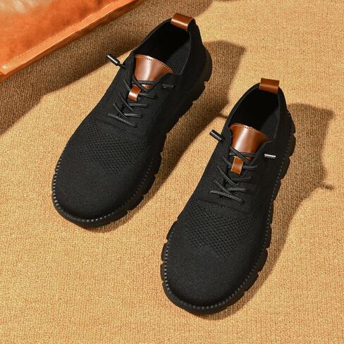 Breeze Shoes for Men Oxfords Lace-Up Lightweight Casual Walking Shoes Comfortable Dress Shoes for Men in Kuwait