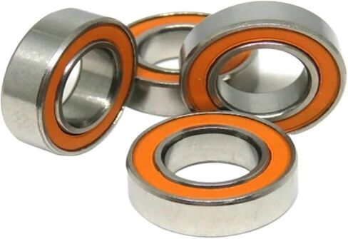 2PCS 2RS CB 4X7X2.5 ABEC7 الصلب المقاوم للصدأ هجين كرة سيراميك يحمل MR63 MR84 MR85 MR105 MR115 MR117 MR126 MR137 (S687RSW4 CB 7X14X4) in Kuwait