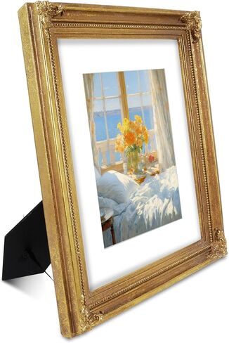 Simon's Shop 8x10 إطار الصورة مع حصيرة ، إطارات صور سوداء للجدار والطاولة ، إطارات الصور القديمة 8x10 Matted إلى 5x7 صورة in Kuwait