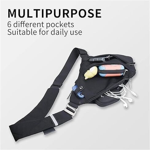 Anti Theft Travel Bag Crossbody, Adjustable Strap Travel Purses Personal Small Item Travel Bag for Women and Men in Saudi Arabia