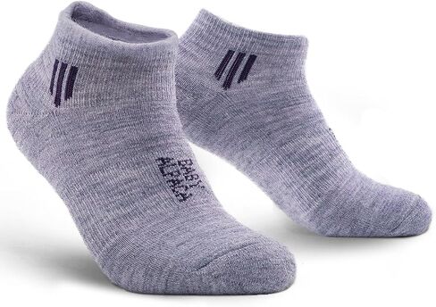 Alpaca Wool Ankle Socks 2 pairs Men&Women Summer Midweight Socks Moisture Wicking Cushion Anti-blister in Kuwait