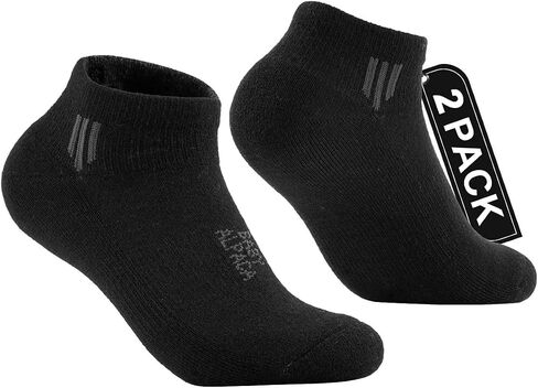 Alpaca Wool Ankle Socks 2 pairs Men&Women Summer Midweight Socks Moisture Wicking Cushion Anti-blister in Kuwait
