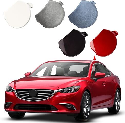 Front Bumper Tow Hook Cover Towing Eye Cap Fit for Mazda 6 Atenza 2015 2016 2017 GW2F-50-A11 GW2F50A11 (Unpainted, Left Driver Side) Xinpinsai in Saudi Arabia