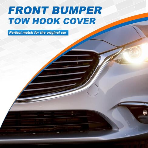 Front Bumper Tow Hook Cover Towing Eye Cap Fit for Mazda 6 Atenza 2015 2016 2017 GW2F-50-A11 GW2F50A11 (Unpainted, Left Driver Side) Xinpinsai in Saudi Arabia