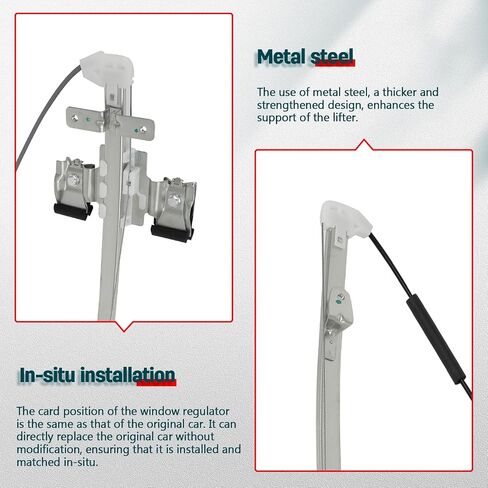 FINDAUTO Power Window Regulator Rear Left Driver Side fit for 2005-2010 for Dodge Dakota,2006-2009 for Mitsubishi Raider,2011 for Ram Dakota 741-073 Window Regulator and Motor Assembly with Motor in Saudi Arabia