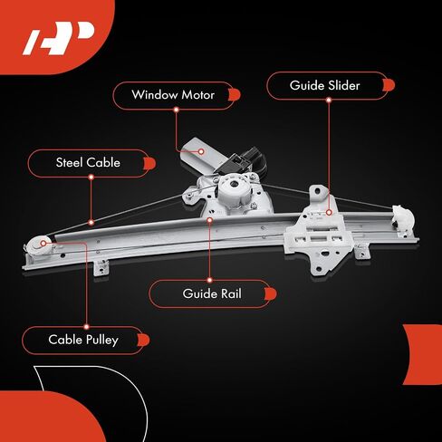 A-Premium Electric Power Window Regulator with Motor Compatible with Nissan Maxima 2016 2017 2018 2019 2020 Sedan, Front Right Passenger Side, Replace# 807204RA0A in Saudi Arabia