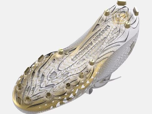 حذاء كرة قدم رجالي من Under Armour Spotlight Clone 3.0 MC باللون الأبيض الملكي in Saudi Arabia