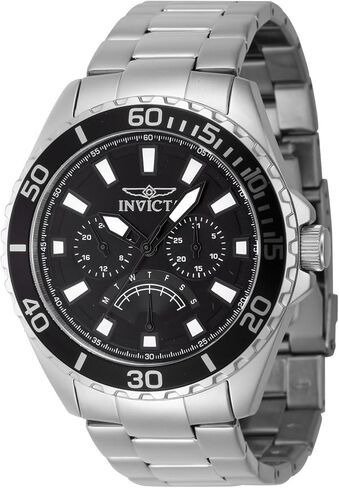 Wevicta Men's Pro Diver 46mm Stainless Stains Stains Watch ، Silver (Model: 46898) in Saudi Arabia