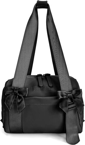 حقيبة صالة رياضية صغيرة للنساء: حقيبة يد أو حقيبة كتف مع أحزمة قابلة للتعديل - مع القوس اللطيف - تدريبات عمل اليوغا in Kuwait