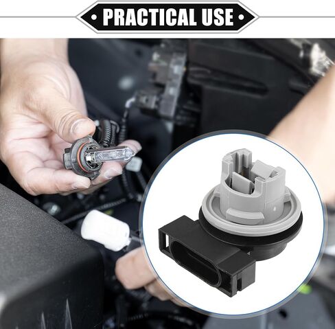 2 Pcs Turn Signal Light Socket Compatible for Jeep Wrangler TJ 1997-2006 for Jeep Cherokee XJ 1999-2001, Durable Plastic Black Gray Car Lamp Socket in Saudi Arabia