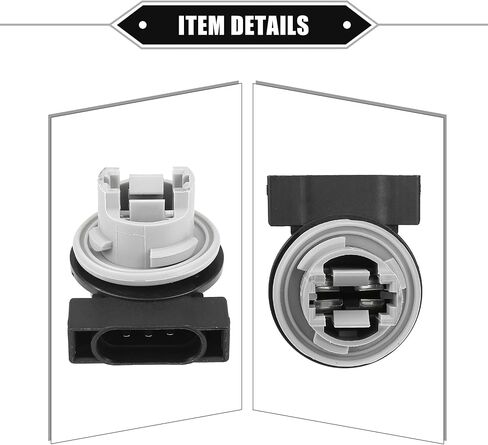 2 Pcs Turn Signal Light Socket Compatible for Jeep Wrangler TJ 1997-2006 for Jeep Cherokee XJ 1999-2001, Durable Plastic Black Gray Car Lamp Socket in Saudi Arabia