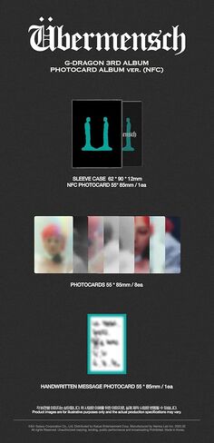 G-DRAGON - 3RD ALBUM [Übermensch] (PHOTOCARD ALBUM ver. (NFC)) in Saudi Arabia